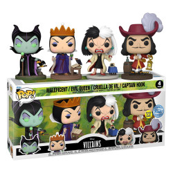 Funko POP! 4er Pack Disney Villains GITD (Exckusive)
