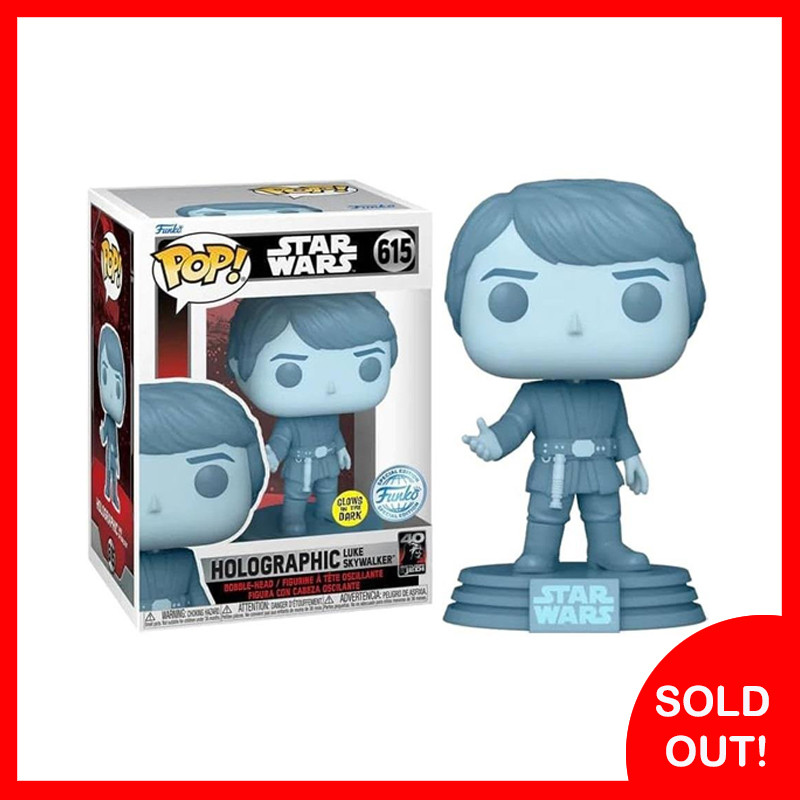 Funko POP! Holographic Luke Skywalker GITD