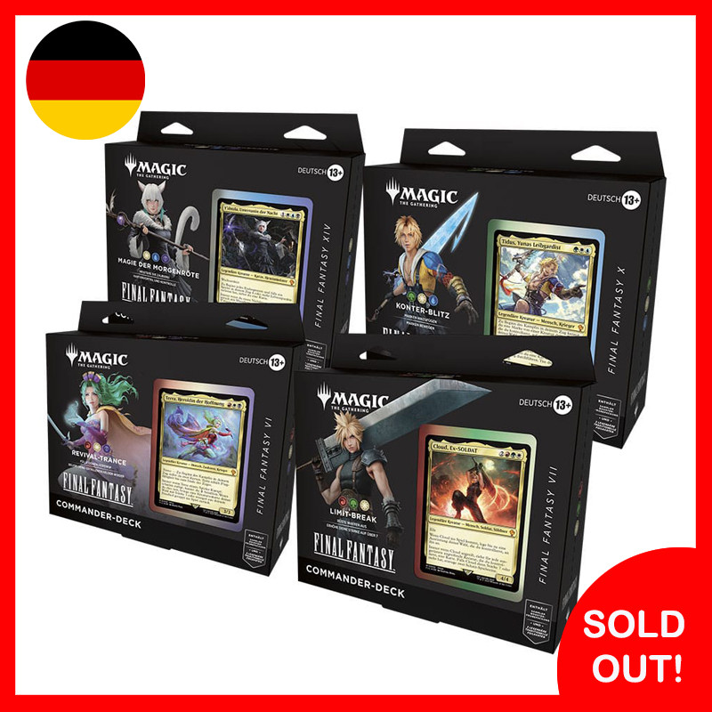 Magic the Gathering Final Fantasy Commander-Decks Display (German)
