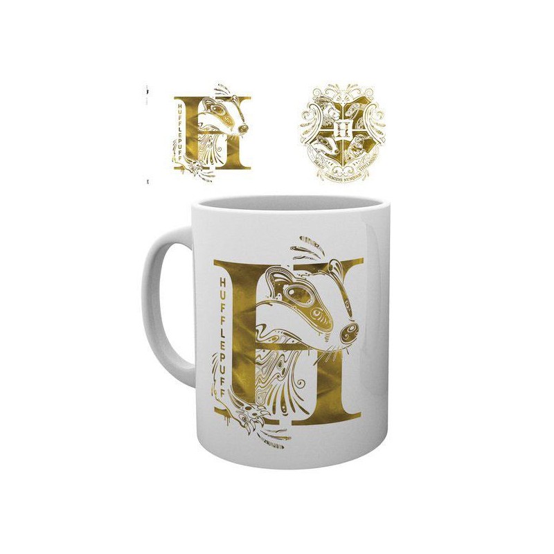 Hufflepuff Monogram Tasse