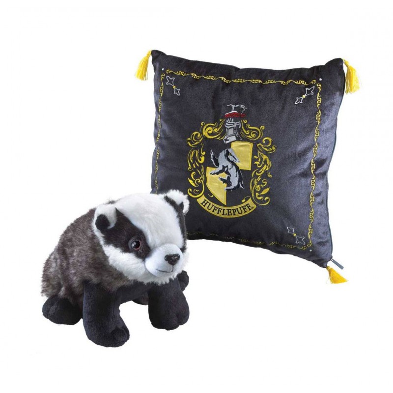 Mascot with Plush Hufflepuff