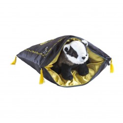 Mascot with Plush Hufflepuff