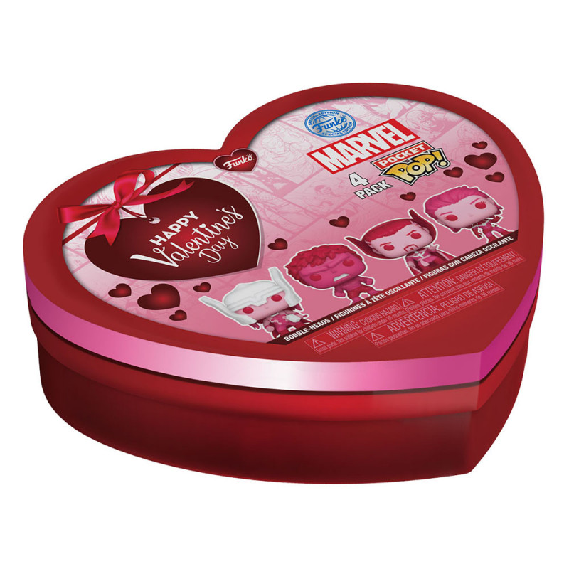 Marvel Pocket POP! 4er Pack Valentines (SE)
