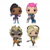 Funko POP! Overwatch 4er-Pack Sombra / Zarya / Junkrat / Mercy (Glow)