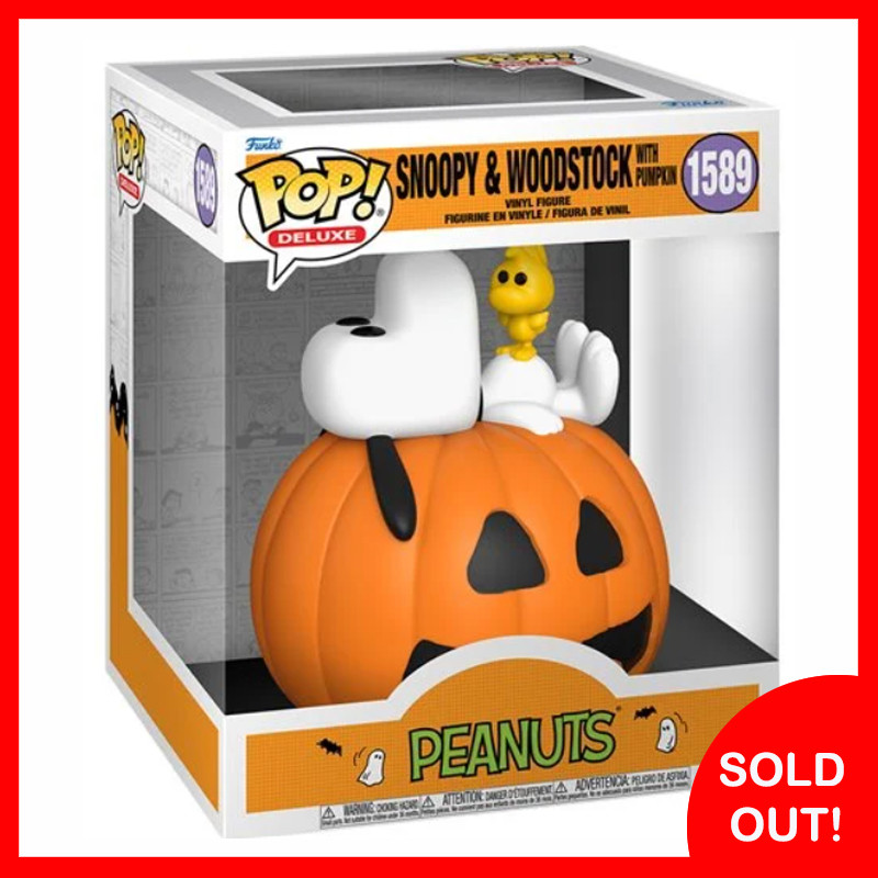 Funko POP! Deluxe Snoopy & Woodstock with Pumpkin