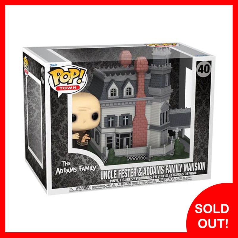 Funko POP! Town Uncle Fester with Addams Family Mansion